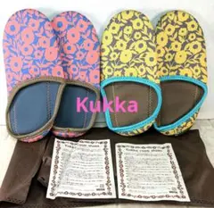 Kukka room shoes 花柄ルームシューズ　2足セット