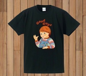 新品 送料込　チャッキー Good Guys Tシャツ アニメ 　男女兼用 チャイルド・プレイ　ホラー映画　グッドガイ人形