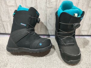 BURTON スノーボードブーツ 25cmジュニア Zipline Boa Black　キッズ　子供　バートン