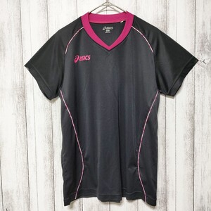 asics アシックス (S)　Tシャツ 黒 ブラック