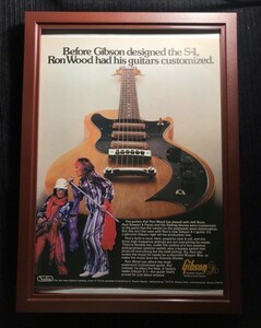 ☆ 1970年代 Gibson オリジナル広告 / 　ロン・ウッドRon Wood ☆