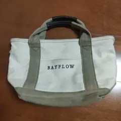 BAYFLOW トートバッグ ベージュ/カーキ