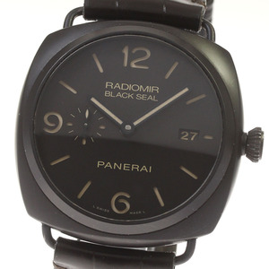 パネライ PANERAI PAM00505 ラジオミール コンポジット ブラックシール3デイズ スモールセコンド デイト 自動巻き メンズ 良品 _816754