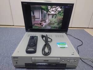 SONYソニーDVデッキ miniDVデッキ DSR-30 動作品 ソニー純正リモコン&ソニー純正電源ケーブル&ヘッドクリーナー 2001年製 極美品 DHR-1000