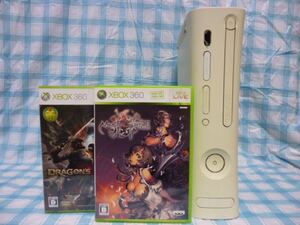 ★☆Xbox 360 本体【動作確認済】＋おまけソフト付!☆02★