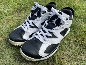 NIKE GOLF AIR JORDAN 6 RETRO OREO ナイキゴルフ エア・ジョーダン6 オレオ ゴルシューズ US10 28cm 800657-110 