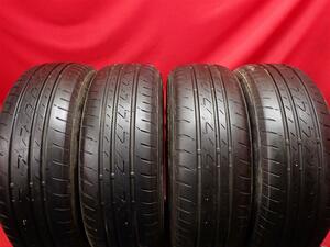 中古タイヤ 195/60R15 88H 4本セット ブリヂストン エコピア PZ-X BRIDGESTONE ECOPIA PZ-X 6分山★n15 フィールダー アコード ラフェスタ