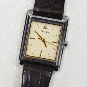 1円 可動品 腕時計 セイコー SEIKO クレドール 4J81-0AK0 クォーツ レディース SS 同梱不可