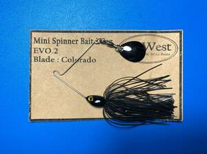  Evo.2-88 GoWest ミニスピナーベイト1/8oz（Colorado Blade＃２）Black Nickel