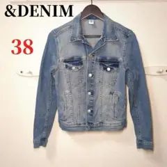 【&DENIM】(38) デニムジャケット 大人可愛い ヴィンテージ 濃紺