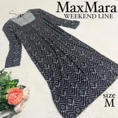 【MaxMara】ウィークエンドライン☆レーヨンロングワンピース☆サイズM☆総柄