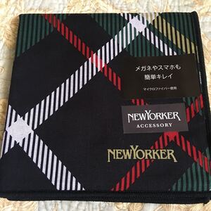 ニューヨーカーNEWYORKER スマホもメガネも簡単キレイ ハンカチ マイクロファイバー使用 未使用B