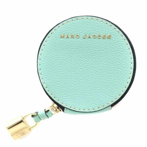 マークジェイコブス MARC JACOBS ザ グラインド THE GRIND コインケース 小銭入れ レザー オーバル ラウンド 丸形 南京錠 黄緑