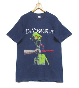 当時物 90s Vintage MADE IN USA　Dinosaur Jr. Feel The Pain ダイナソーJr バンド Tシャツ　ネイビー L　FRUIT OF THE LOOM USA製