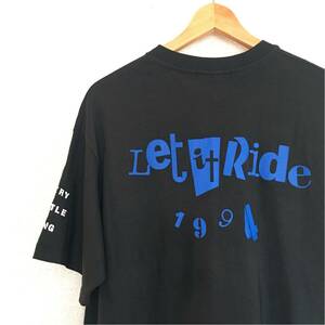 ビンテージ 90s【Let it Ride】初期 Tシャツ L 古着 裏原 ストリートAPE ELT 藤原ヒロシ グッドイナフ アメカジ USA製 アーカイブ boro