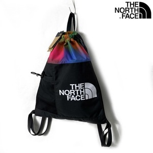 売切り【正規新品】THE NORTH FACE◆BOZER CINCH PACK ナップサック リュック US限定 レインボー 男女兼用(OS)黒 ピンク 総柄 180626-18