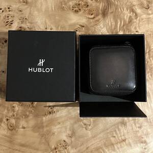 ほぼ新品☆HUBLOT Berluti トラベルケース 時計ケース 1本用 ウブロ ベルルッティ パティーヌ ボックス 黒 ケース ウォッチケース 約16万円