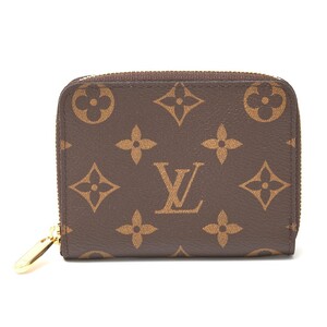 LOUIS VUITTON ルイヴィトン ジッピー・コインパース M60067 ウォレット 小銭入れ ケース モノグラム×レザー ブラウン レディース