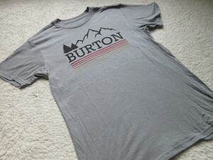 未使用新品　バートン　Tシャツ　灰ロゴM　BURTON