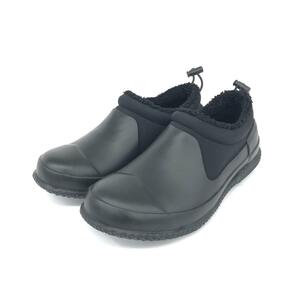 ◆HUNTER ハンター シェルパシューズ US7◆ ブラック ラバー レディース 靴 シューズ shoes