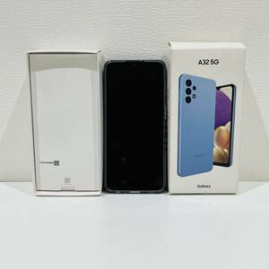 【AMT-0612.2-1】ギャラクシー Galaxy A32 5G モデル SCG08 IME 359875471434060 バッテリー容量 5000mAh 判定〇 カラー Blue 稼動品