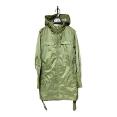 355■L.L.Bean■ウィンドブレーカー/ロング/ジッパー/カーキ/M