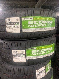 売切り!!　2021年製造　新品2本セット　売切り!!　　215/45R18 93W　XL ブリヂストン ECOPIa NH200　エコピア