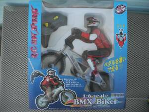 【新品未開封】童友社 1/6 RC BMXバイカー （赤）ラジコン ペダルこいで走る!