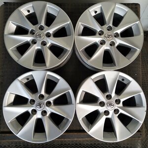 管理番号：Ｓ1-37【4本価格】【17x7J 5x114.3 ET+33 ハブ60】TOYOTAトヨタ純正・20系アルファード等・直接引取可能・下取り可能　