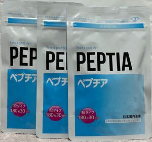 PEPTIA ペプチア 3袋 1袋180粒 賞味期限 2027/6/23 マカ 亜鉛 未開封 