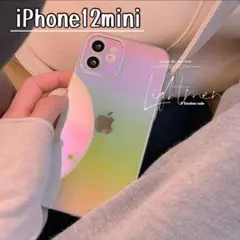 オーロラ レインボー iPhone12mini iPhone 韓国 クリア