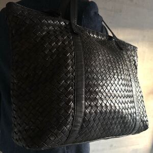 美品 A4 大容量 ボッテガヴェネタ BOTTEGA VENETA メンズ トートバッグ イントレチャート 肩掛け ショルダー ハンド ビジネス フリンジ