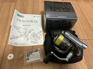 シマノ ツインパワー SHIMANO TWINPOWER 08ツインパワー 2500Sバス釣り使用 超美品 使用数回 備品全て揃っております 1円スタート 