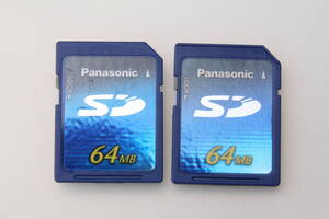 64MB SDカード Panasonic ●2枚セット●