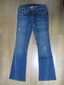 中古★レディース★トゥルーレリジョン★ブーツカット★デニム★ローライズ★24★TRUE　RELIGION　JOEY★ジーンズ