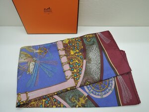 エルメス HERMES カレ90 馬柄 スカーフ シルク BOX付 ランクSA BRB・バッグ・財布