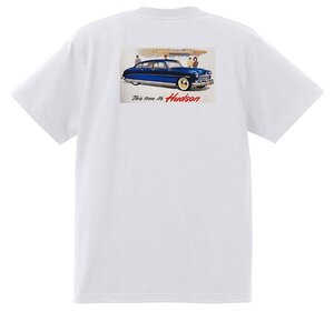 アドバタイジング ハドソン 白 2745 Ｔシャツ 1949 1948 ホーネット hudson アメ車 オールディーズ ロカビリー アドバタイズメント