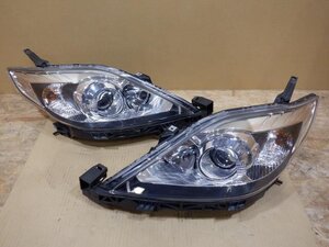 【山形 酒田発】プレマシー DBA-CREW ヘッドライト左右セット 純正 HID STANLEY P7696 テスト済 ※説明欄要確認※