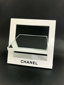 CHANEL　シャネル　レア　スタンドミラー　顧客限定　正規品　白×黒ロゴ　