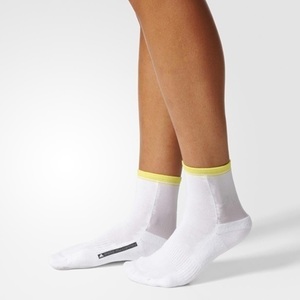 アディダス(adidas) ステラ TENNIS SOCKS 24-26cm ホワイト/ヒーロー イエロー NEN69-B45629-2426