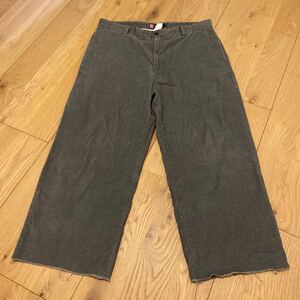 CHAPS チャップス Ralph Lauren ラルフローレン コーデュロイパンツ W36 グレー カットオフ