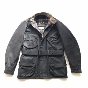 89 BARBOUR INTERNATIONAL ビンテージ バブアー インターナショナル C38 YKK BLACK EDITION デッドストック ファーライナー付属