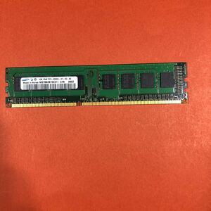 PCメモリ　SAMSUNG 1GB 1Rx8 PC3-8500U-07-00-A0 1G 1枚のみ 片面 使用済　T-063　