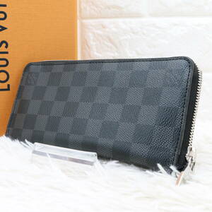 LOUIS VUITTON ルイヴィトン ヴェルティカル ジッピーウォレット N63095 長財布 ダミエ グラフィット ラウンドファスナー メンズ 