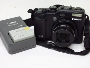 y9506 動作品 Canon デジタルカメラ PowerShot G12 キャノン　NB-7Lバッテリー2個　CB-2LZ充電器1個 付属　パワーショット