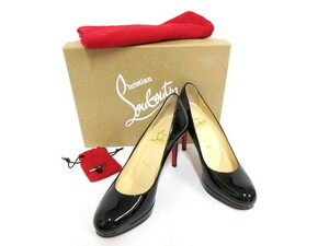 クリスチャンルブタン Christian Louboutin 1120419 ハイヒール ピンヒール パンプス パテントレザー ブラック サイズ35 (22cm)