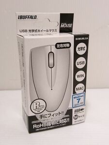 未使用★iBUFFALO 光学式有線マウス USB接続 Mサイズ BOMUMLGA