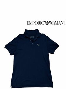 【極上の逸品】新品同様◆ EMPORIO ARMANI エンポリオ アルマーニ ◆ 半袖 ポロシャツ 鹿の子 トップス サイズM相当