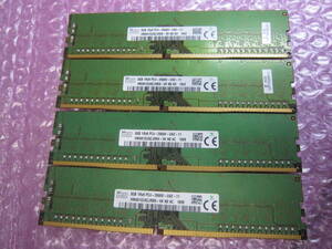 3657★SK hynix DDR4 PC4-2666V 8GB×4　計32GB 動作品