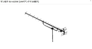 （JT2303）サン電子 SU-A25W [UHFアンテナ20素子]